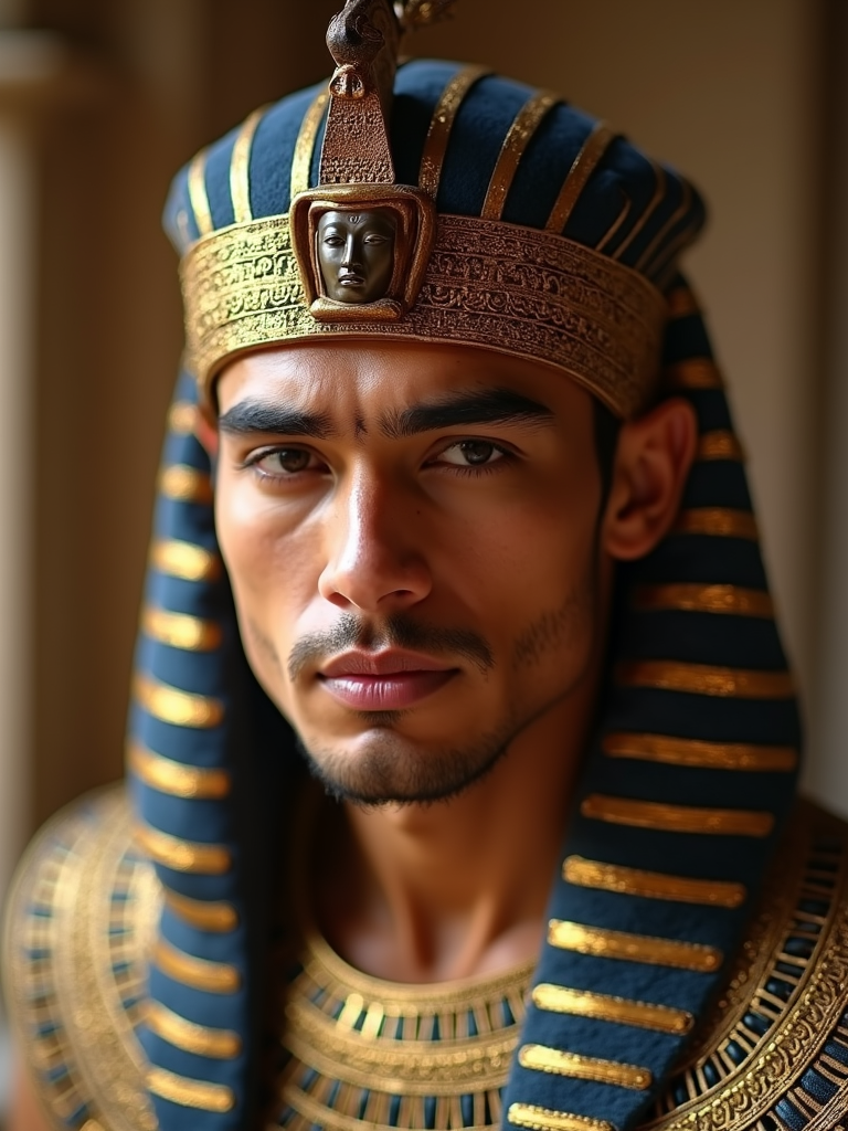 Man as Egyptian Pharaoh Emperor